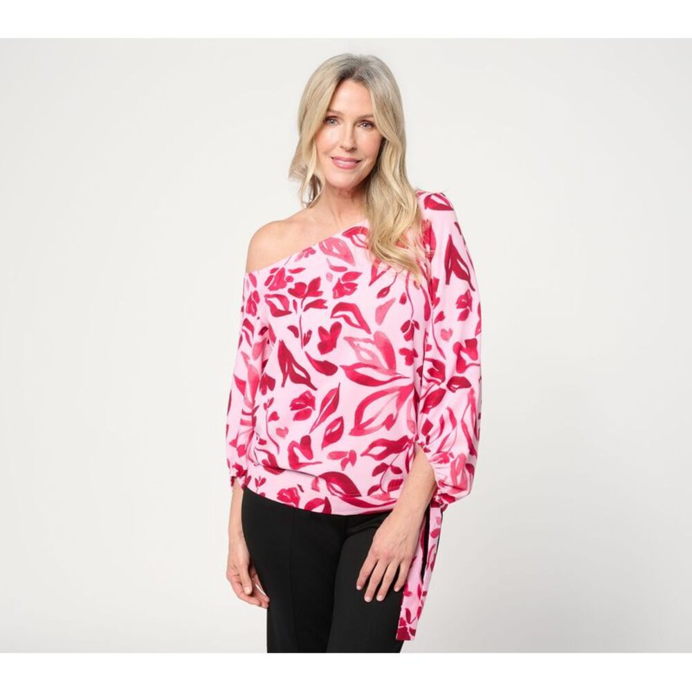 BEAUTIFUL by Lawrence Zarian Women's Top Plus Sz 1X Multi-colored A638952